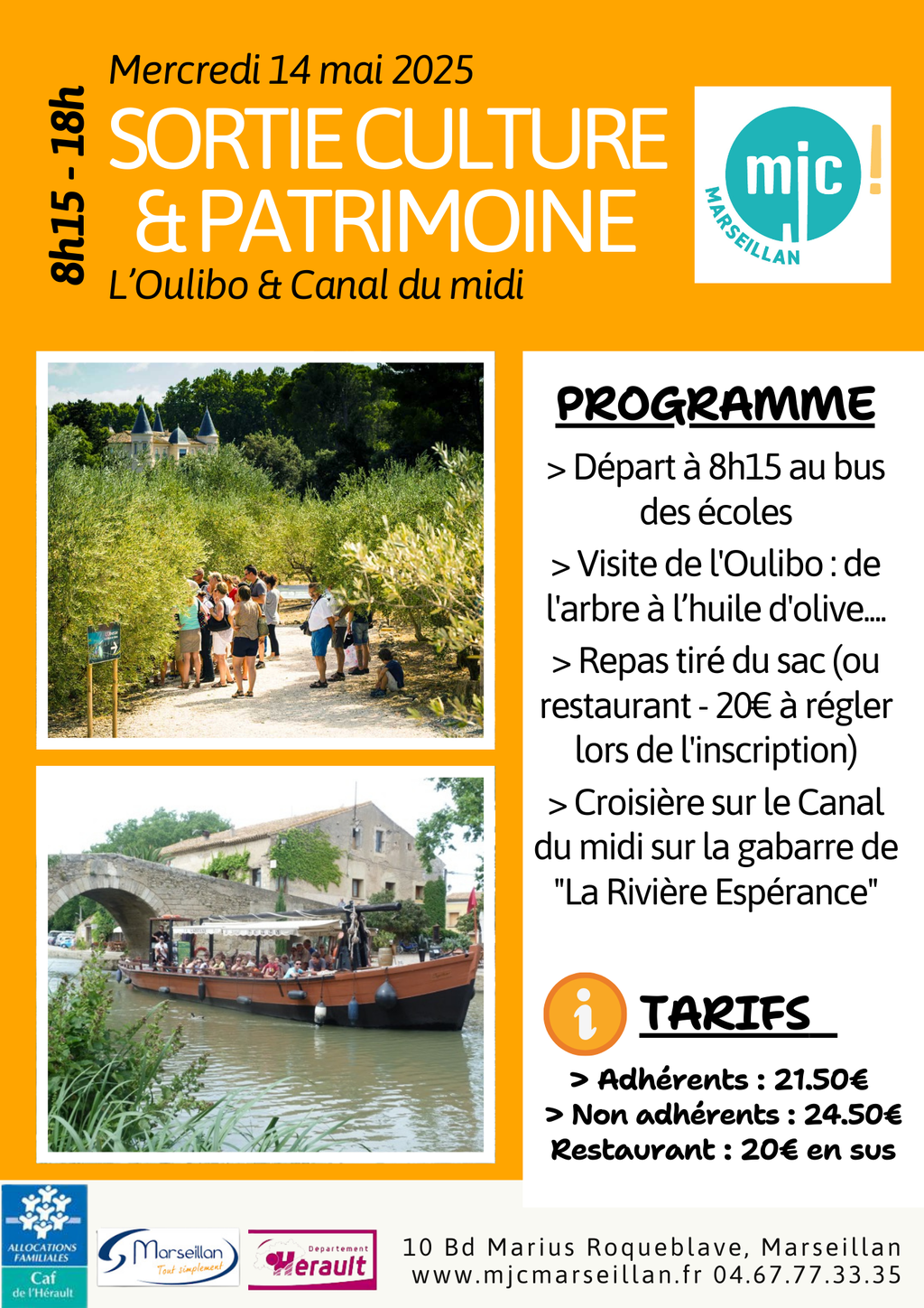Sortie culture et patrimoine - mercredi 14/05/25