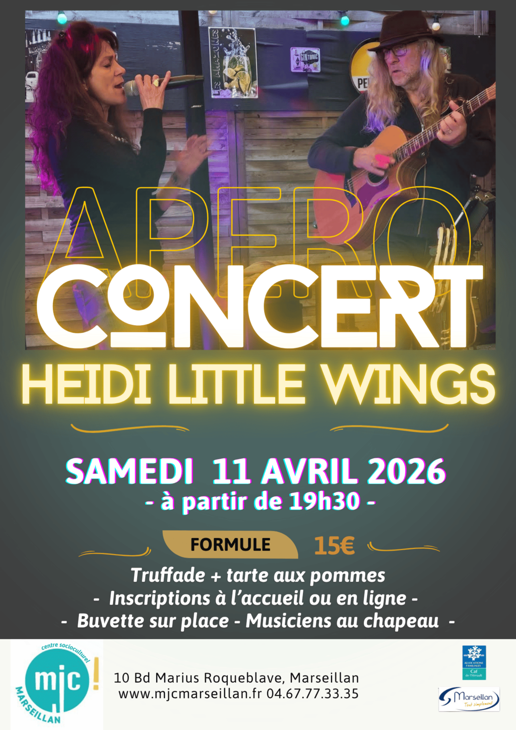 🎶 APÉRO CONCERT – HEIDI LITTLE WINGS 🎶