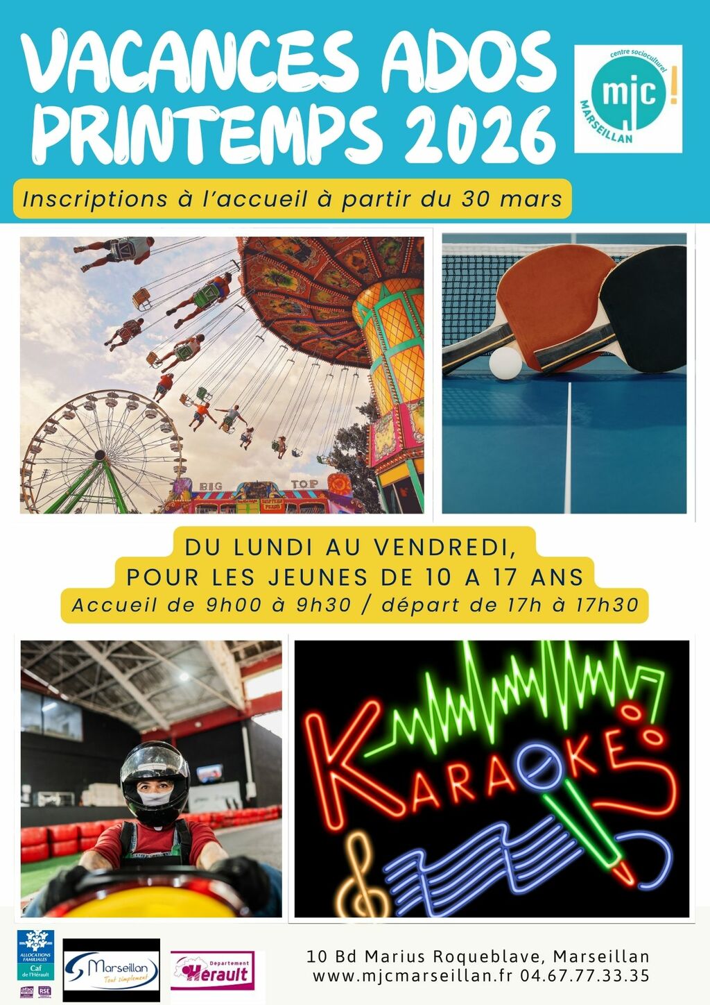 🌸 Programme des vacances de printemps – Accueil de loisirs ados (10-17 ans) 🌸