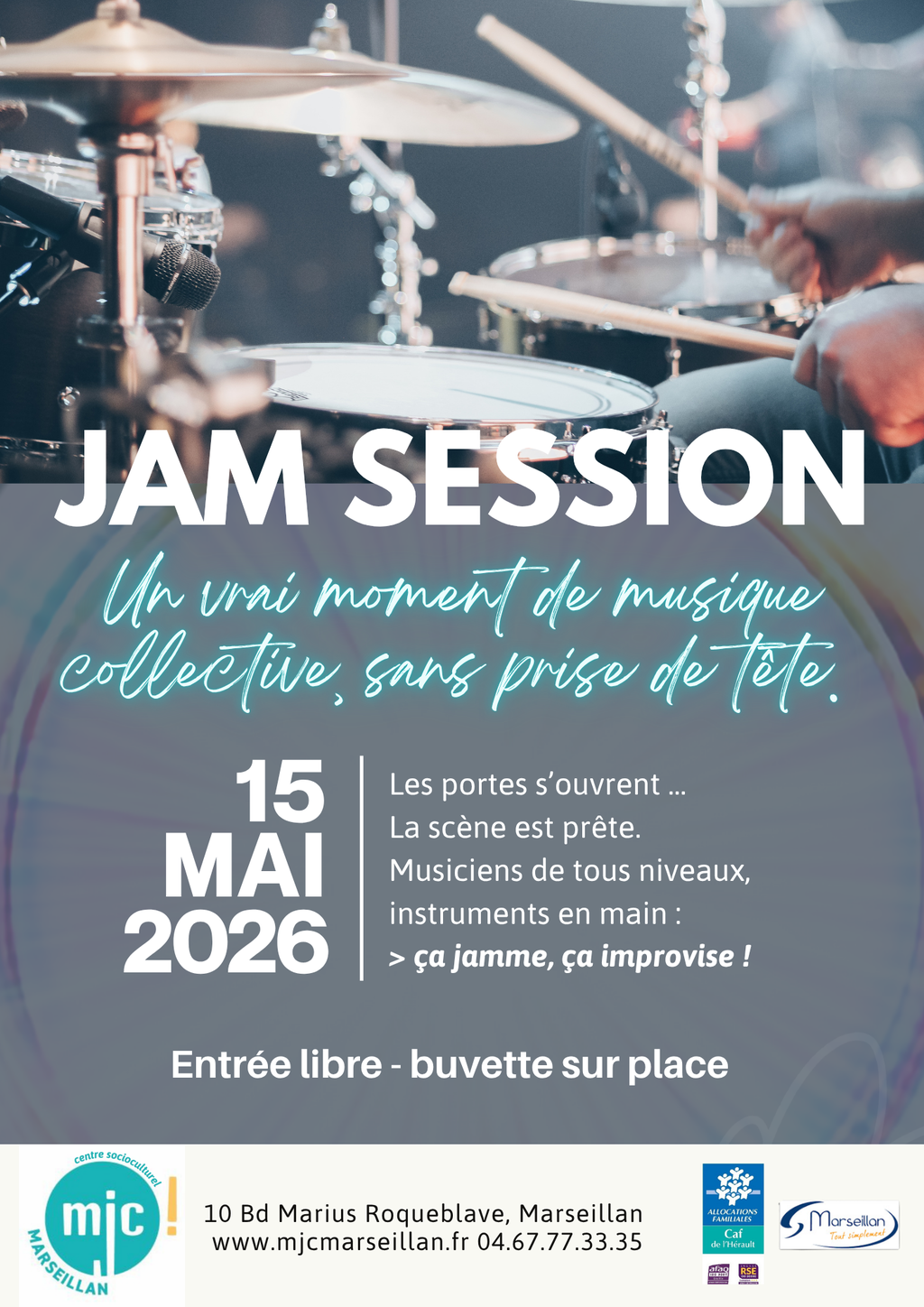 🎶 Jam Session à la MJC – Vendredi 15 mai à 19h 🎶