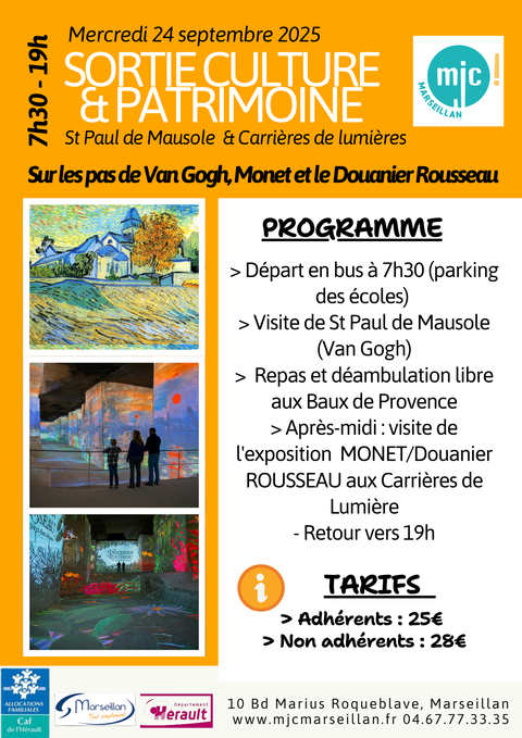 sorties culture et patrimoine (sorties pour tous)