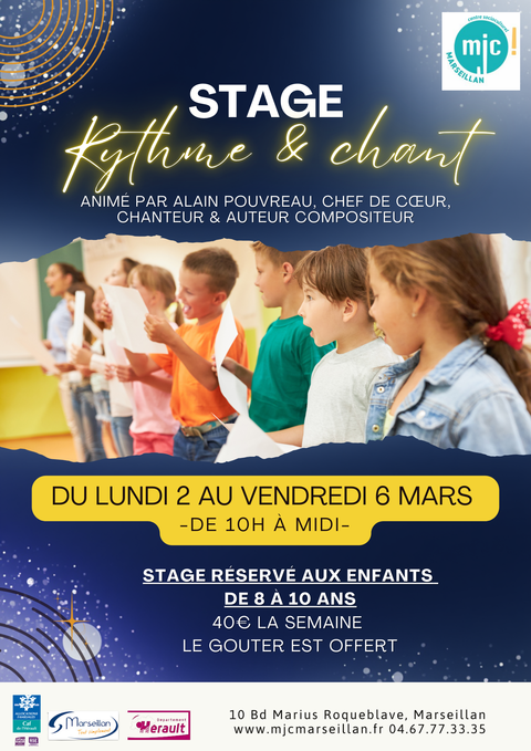 stage rythme et chant